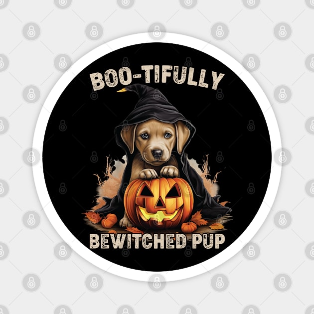 Creepy Canine Crew Dog Witch Halloween Magnet by Rosemat